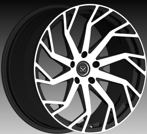 10-спици Blue Machine Face 1PC ковани джанти шахматно разположени 19 20 21 22 23 и 24 инча