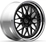 HRE Style 21x13 и 20x9.5 полирани и черни персонализирани ковани колела от 3 части